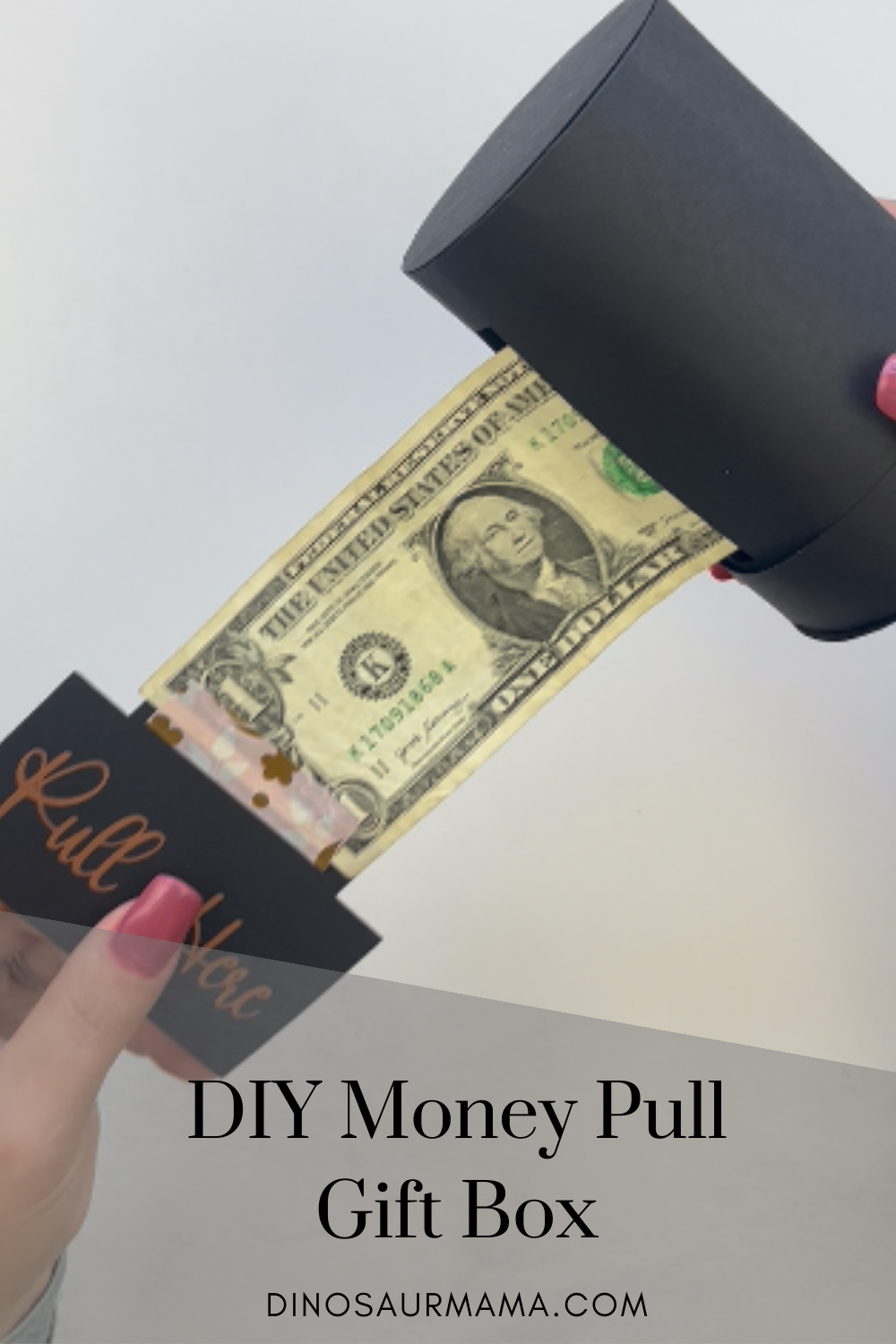 DIY Money Gift Box with Free Circle Box SVG Template